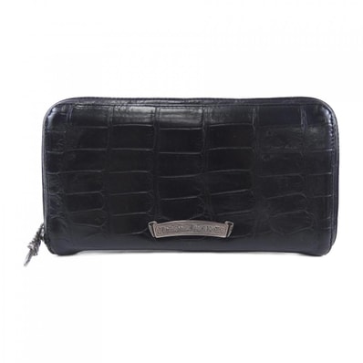 Chrome Hearts REC F Alligator Zip Wallet # 2 "Black"