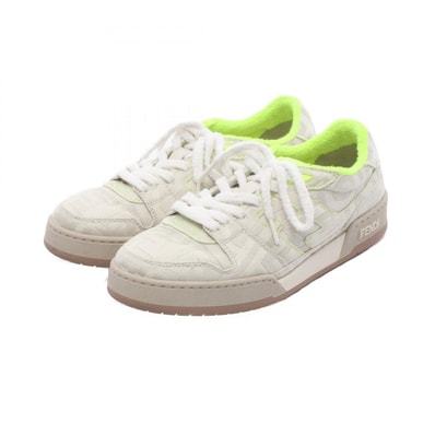 フェンディ FENDI FENDI × MARC JACOBS MATCH スニーカー 靴 キャンバス パイル メンズ ベージュ系 / グリーン系 - 【中古】