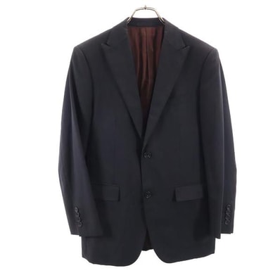 BURBERRY BLACK LABEL バーバリーブラックレーベル 三陽商会 日本製 SUPER 120’s テーラードジャケット 36 ブラック ブレザー