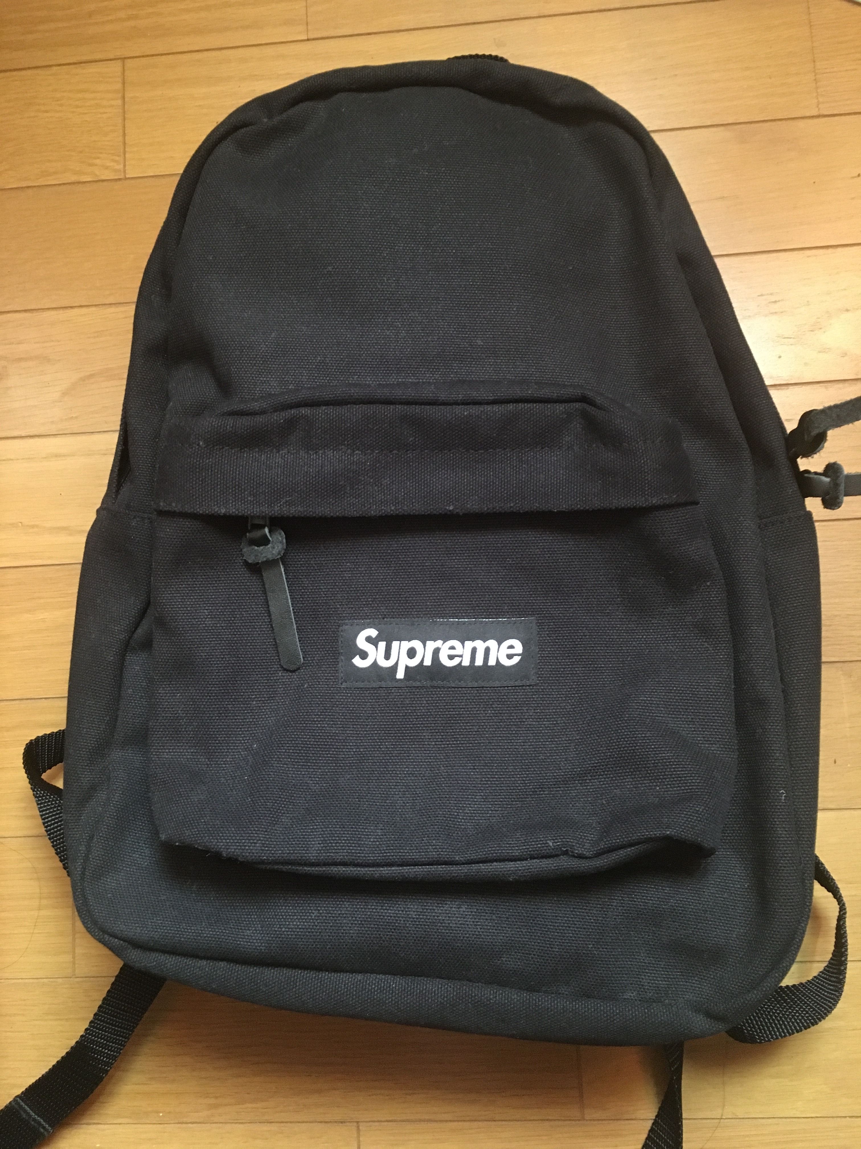 Supreme Canvas Backpack "Black"