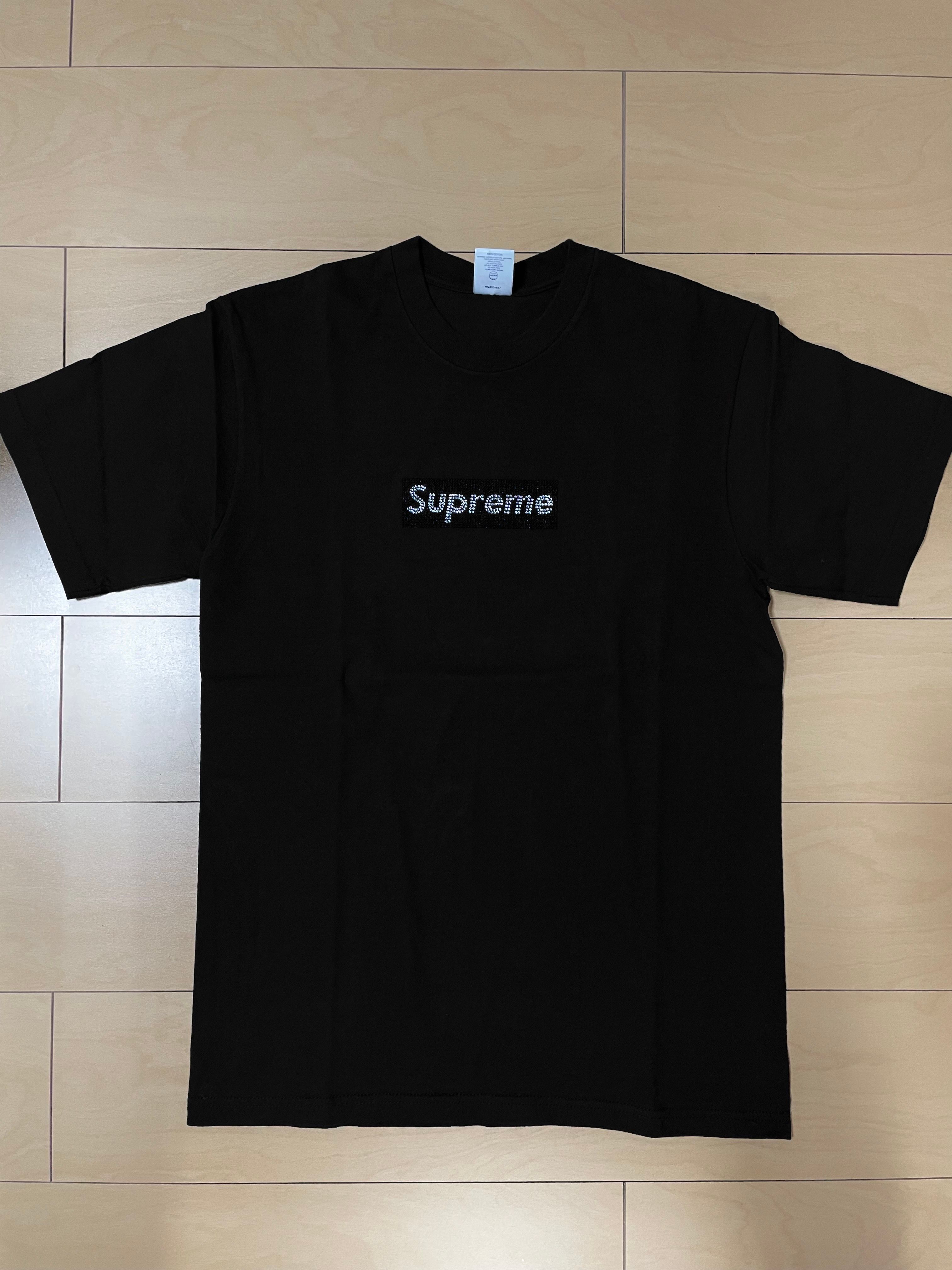 Supreme / Swarovski® Box Logo Tee "Black"