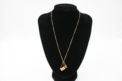 シャネル CC ロゴ マトラッセペンダント ネックレス 05A