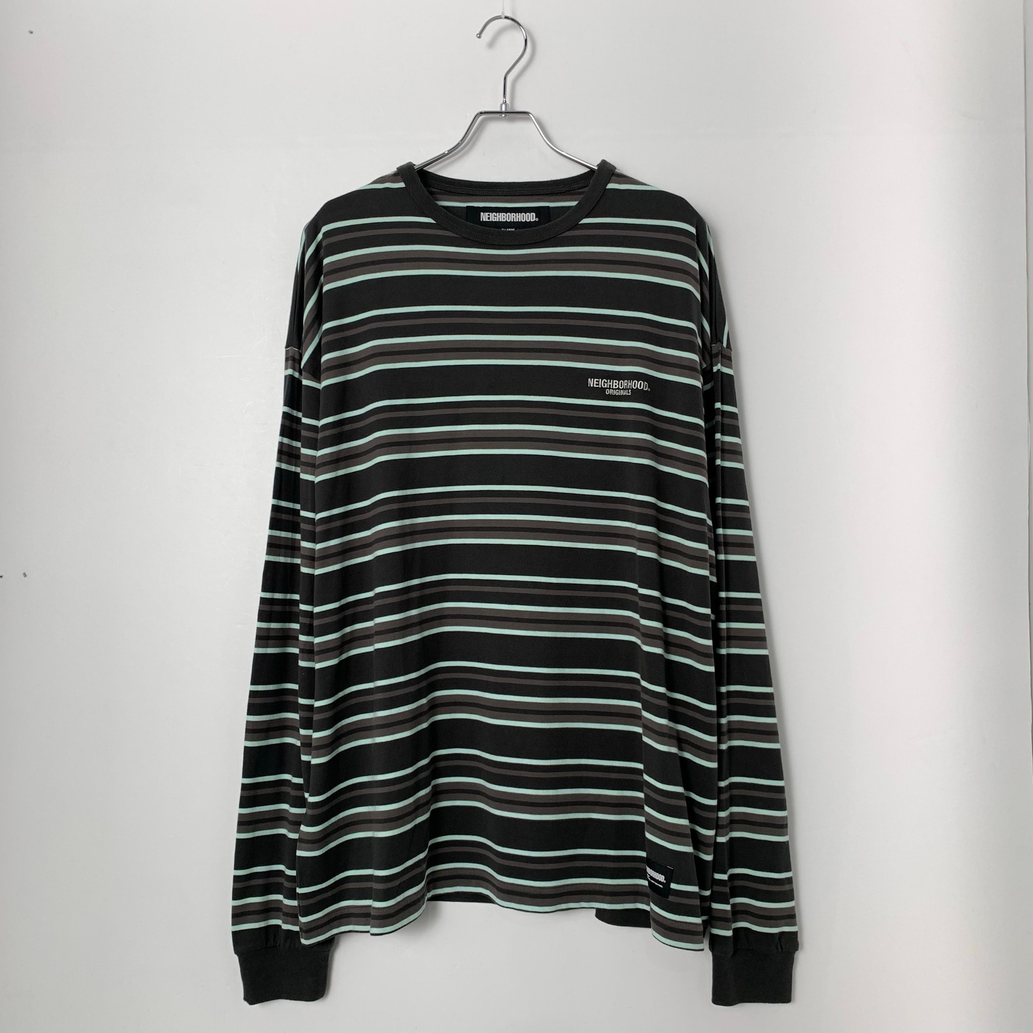 NEIGHBORHOOD BORDER CREWNECK LS DARK Gray