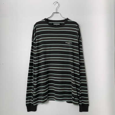 NEIGHBORHOOD BORDER CREWNECK LS DARK Gray