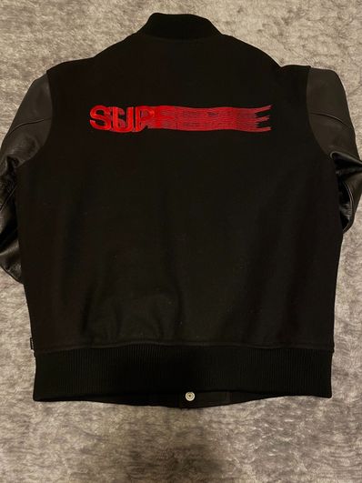 Supreme Motion Logo Varsity Jacket "Black"