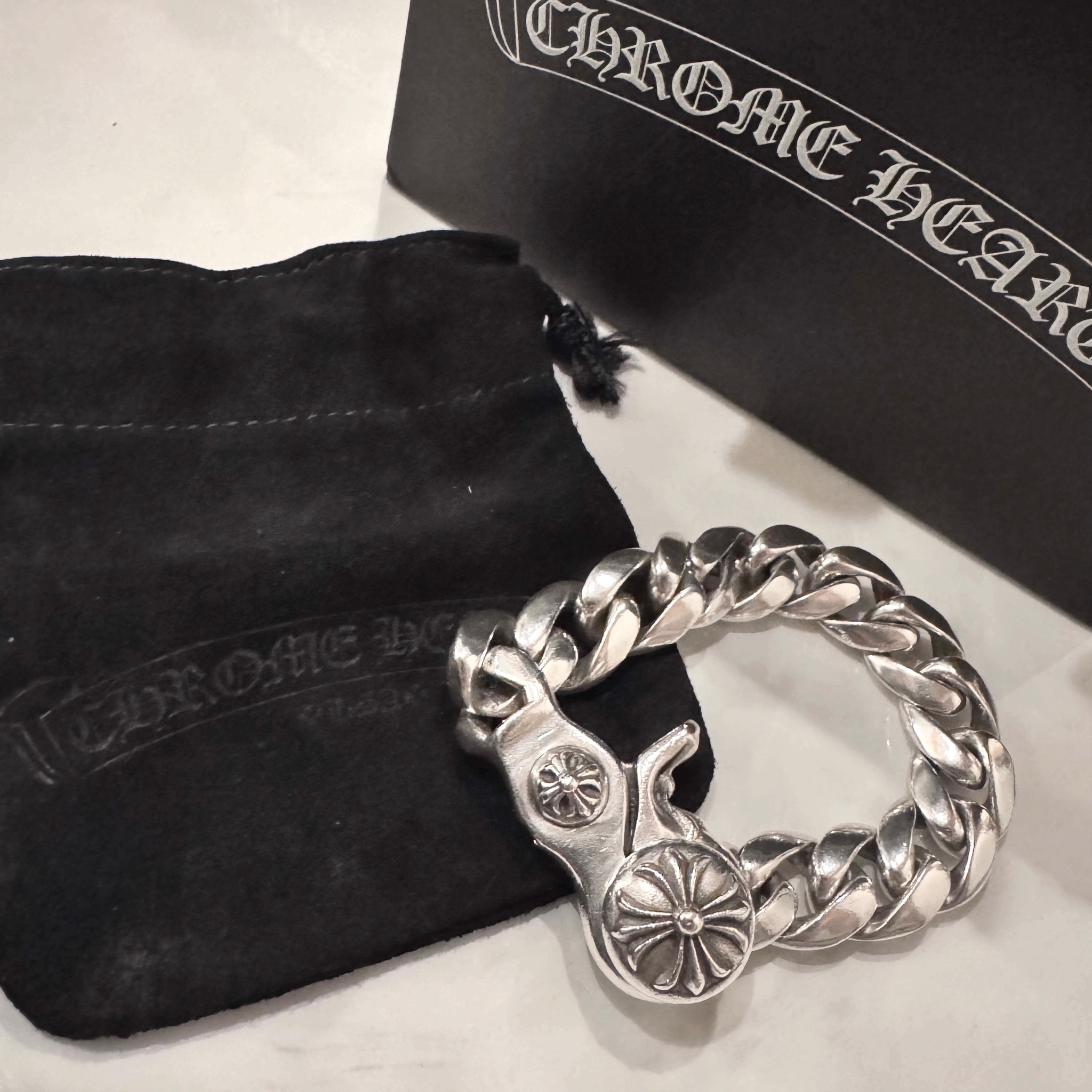 Chrome Hearts Classic Link Clip Bracelet "Silver"