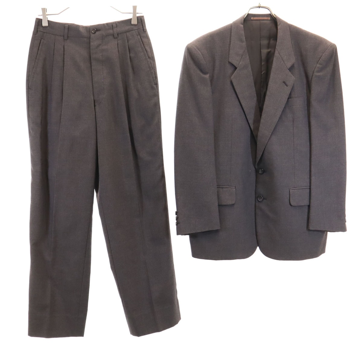 COMME des GARCONS HOMME コムデギャルソンオム 1990年 90s 日本製 オールド スーツ 上下セットアップ S チャコール