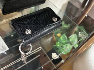 Chrome Hearts 3 Fold Wallet / Semetary Cross "Black"