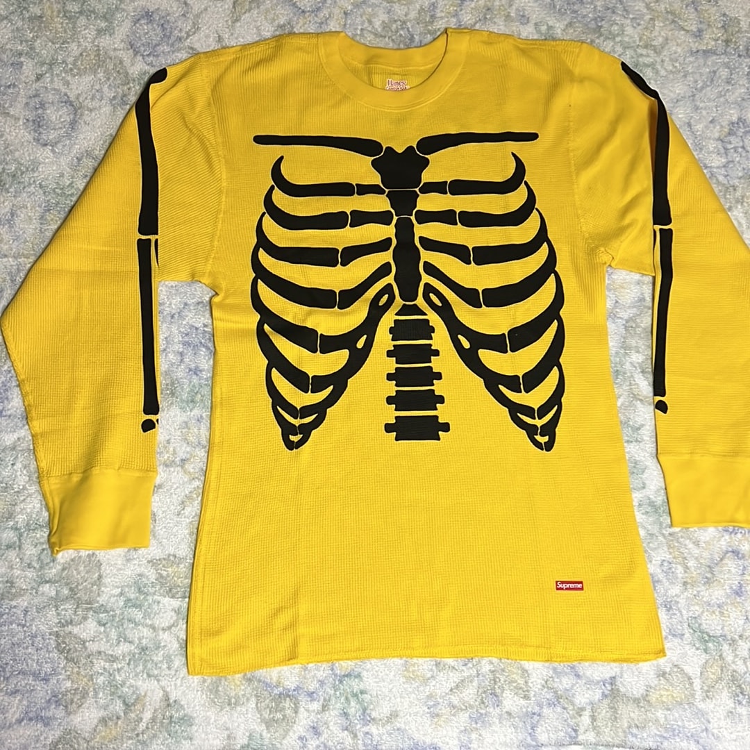 Supreme x Hanes Bones Thermal Crew (1 Pack) (25FW) "Yellow"