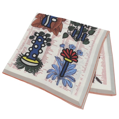 極美品 エルメス スカーフ BOTANICA GRAFICA マルチ レディース
