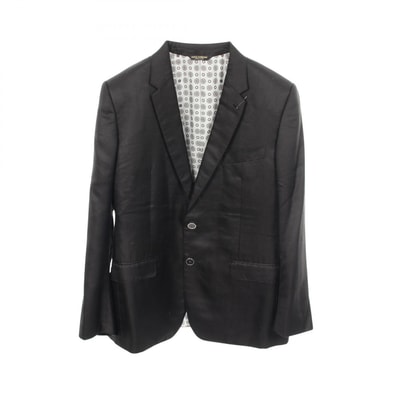 ドルチェアンドガッバーナ DOLCE & GABBANA テーラードジャケット 衣料品 アウター シルク メンズ ブラック系 【中古】