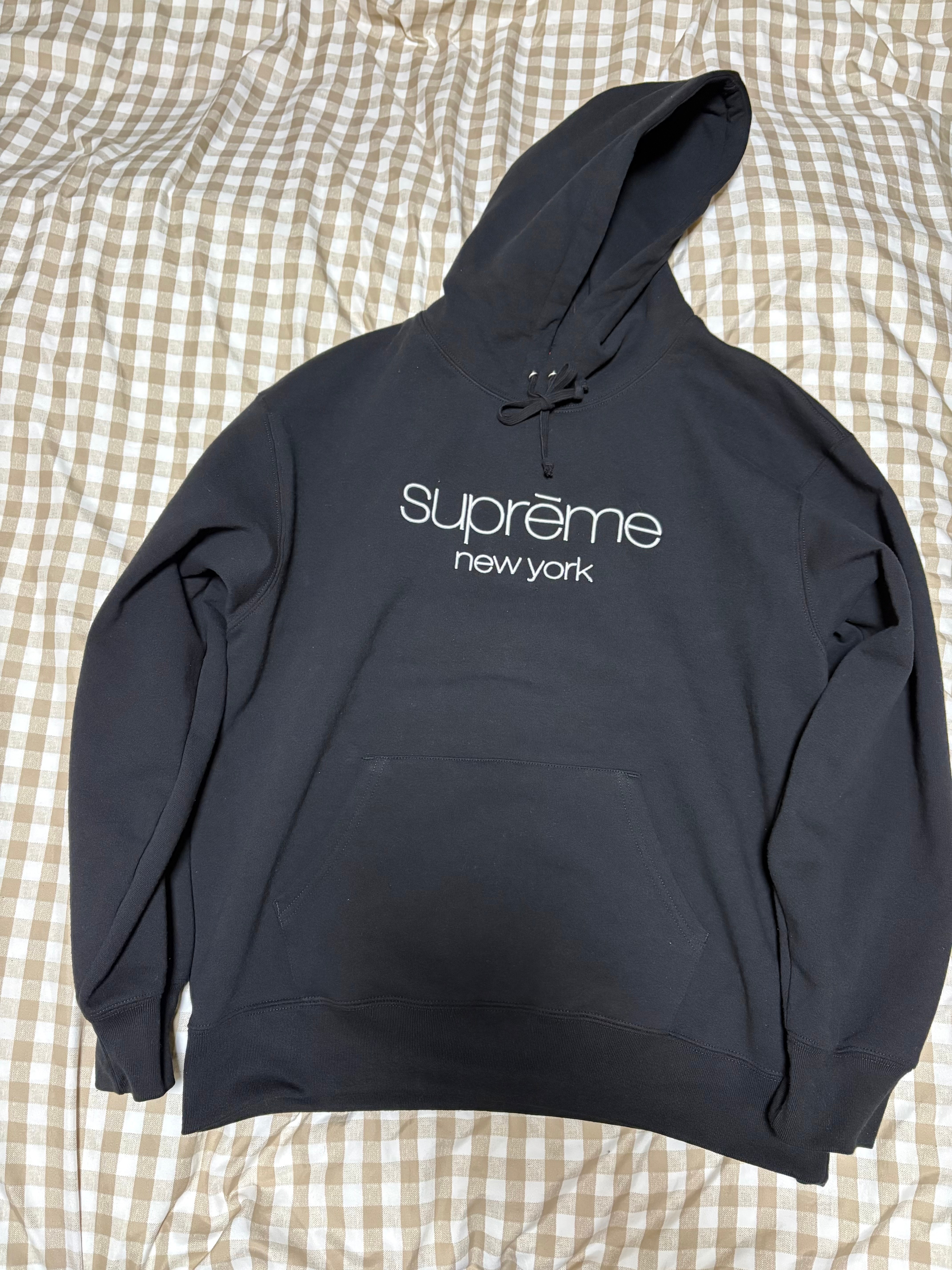 Supreme x MM6 Maison Margiela Foil Box Logo Hooded Sweatshirt