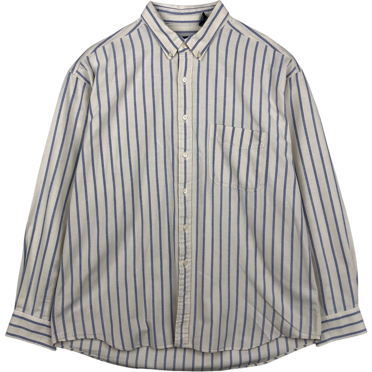 D (傷や汚れあり)】90S FITTED PREMIUM S/S ストライプシャツ