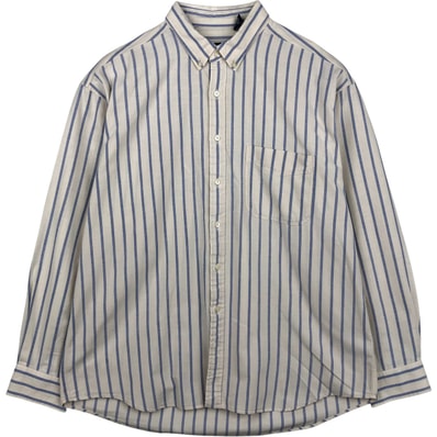 古着 90年代 ギャップ GAP オールドギャップ 長袖 ボタンダウンストライプシャツ カナダ製 メンズXL相当 ヴィンテージ/eaa614079