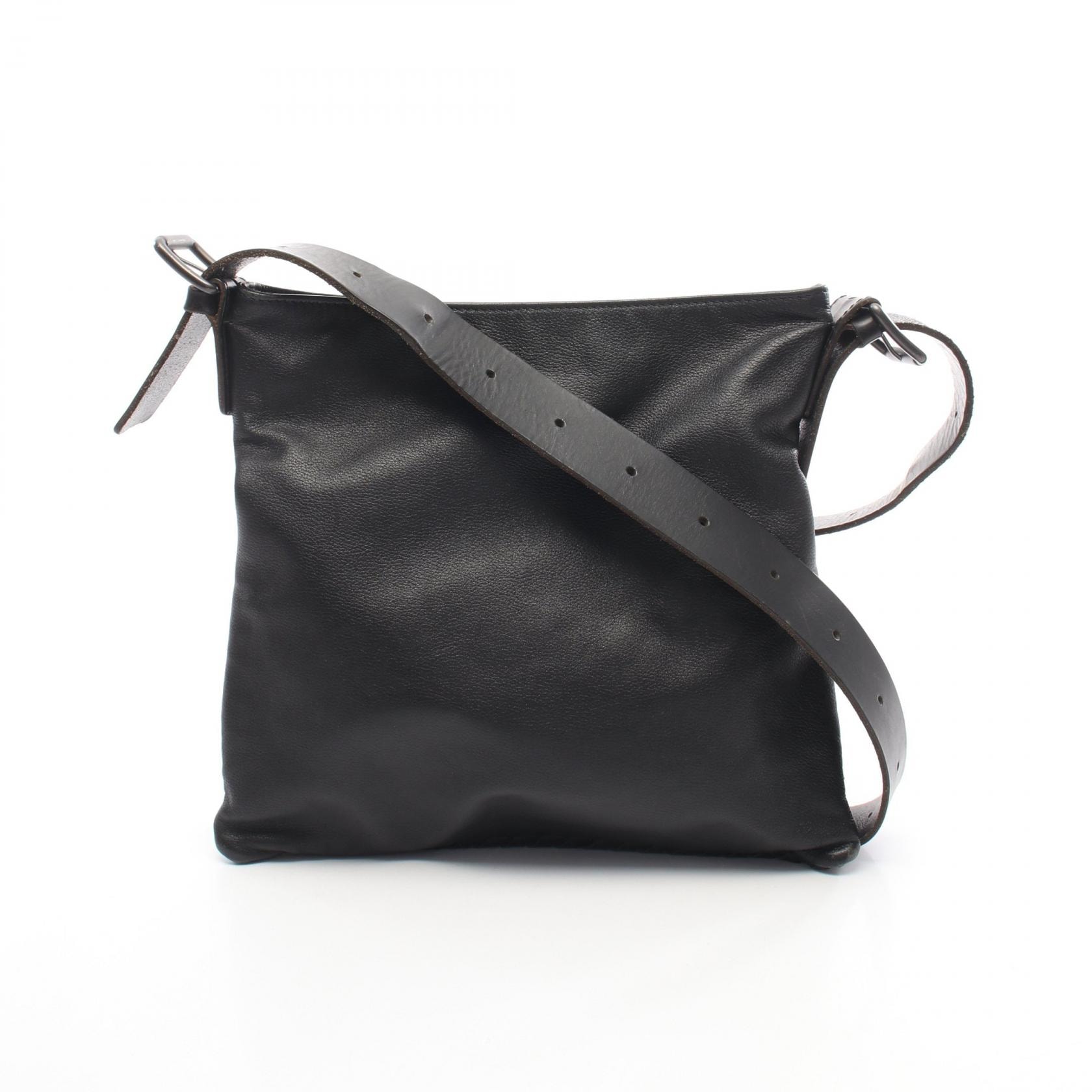 ボッテガヴェネタ BOTTEGA VENETA イントレチャート ショルダーバッグ バッグ レザー レディース ブラック系 【中古】
