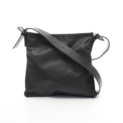 ボッテガヴェネタ BOTTEGA VENETA イントレチャート ショルダーバッグ バッグ レザー レディース ブラック系 【中古】