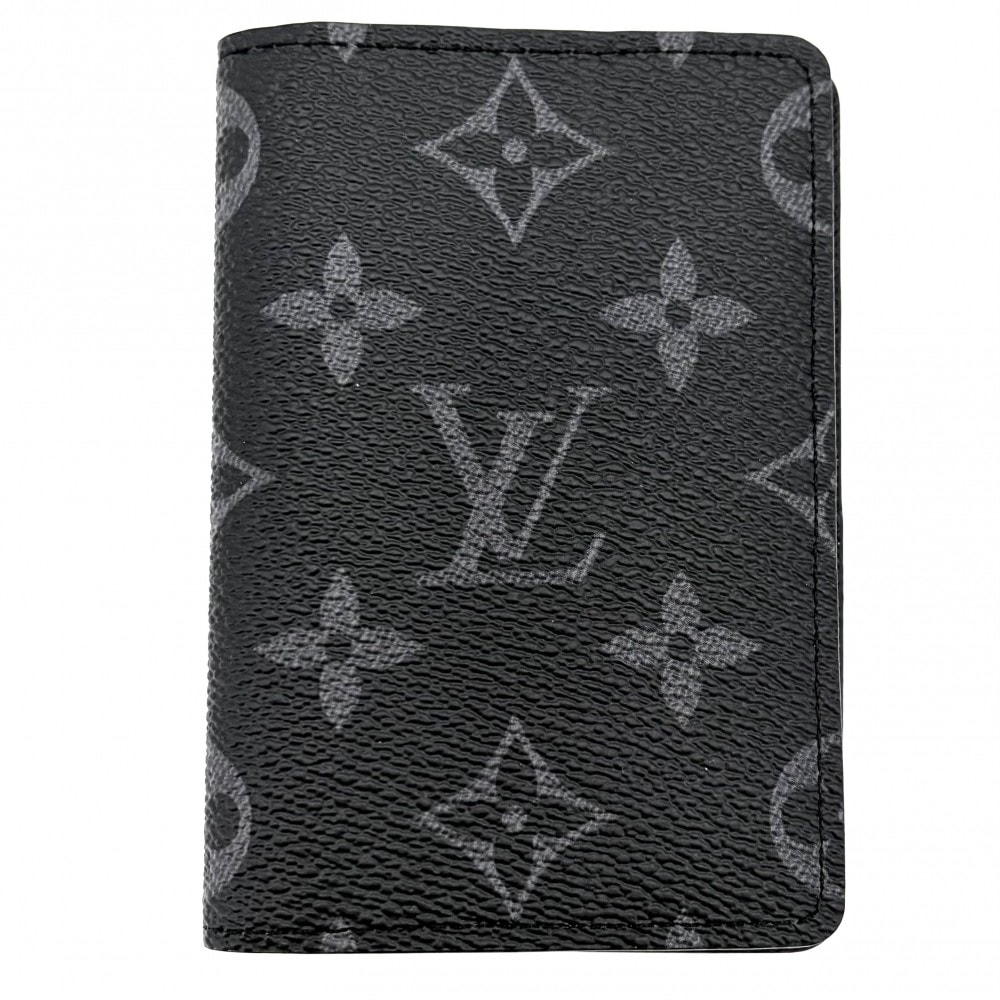 LOUIS VUITTON ルイヴィトン カードケース モノグラムエクリプス オーガナイザードゥポッシュ 名刺入れ 定期入れ 小物 ヴィヴィエンヌ M61696    ブラック 黒 メンズ 美品【中古品】