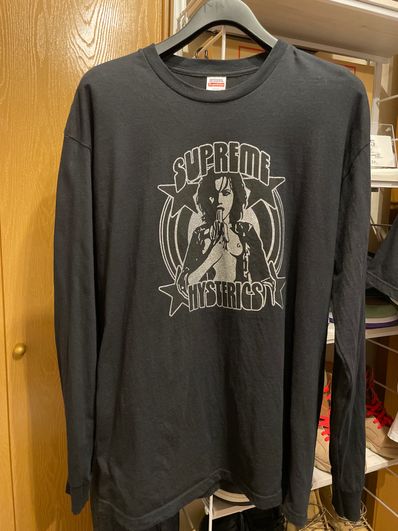 Supreme x HYSTERIC GLAMOUR L/S Tee "Black"