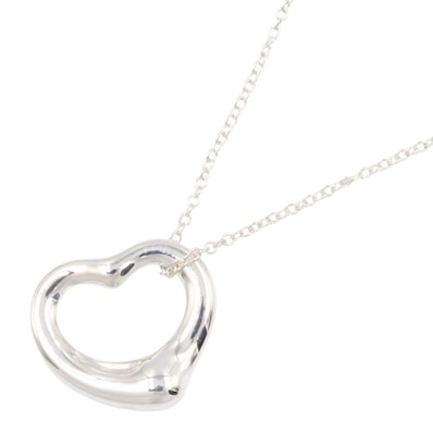 ティファニー TIFFANY&CO オープンハート ネックレス ネックレス ジュエリー シルバー925 レディース シルバー系 【中古】