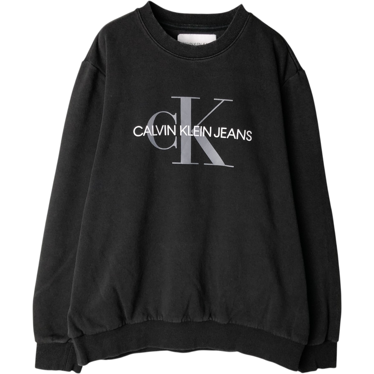 古着 00年代~ カルバンクライン Calvin klein JEANS ロゴスウェットシャツ トレーナー メンズL相当/eaa633643