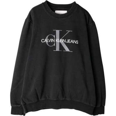古着 00年代~ カルバンクライン Calvin klein JEANS ロゴスウェットシャツ トレーナー メンズL相当/eaa633643