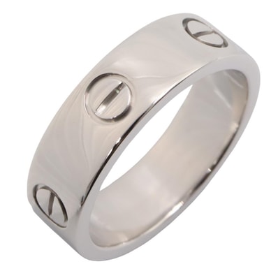 カルティエ CARTIER ラブリング リング・指輪 ジュエリー K18WG(ホワイトゴールド) メンズ レディース シルバー系 【中古】