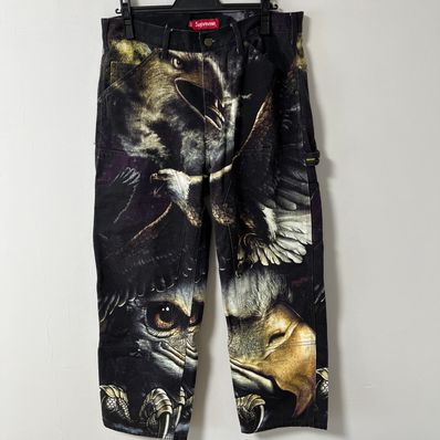Supreme Eagle Double Knee Denim Painter Pant "Black"