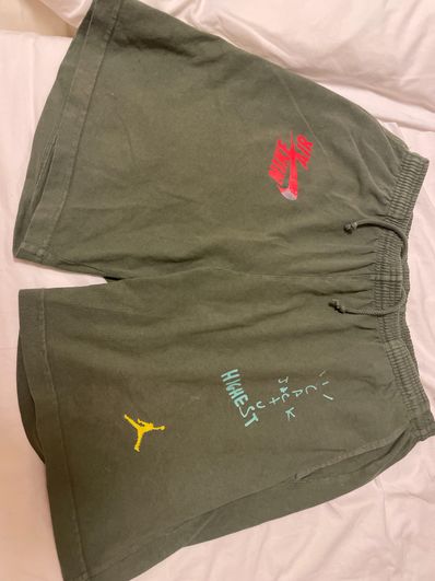 Air Jordan x Travis Cactus Jack Highest Sweatshort "Olive"