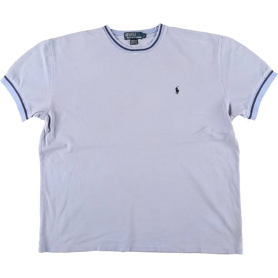 古着 ラルフローレン Ralph Lauren POLO by Ralph Lauren 鹿の子 半袖 ワンポイントロゴTシャツ メンズL相当/eaa562012