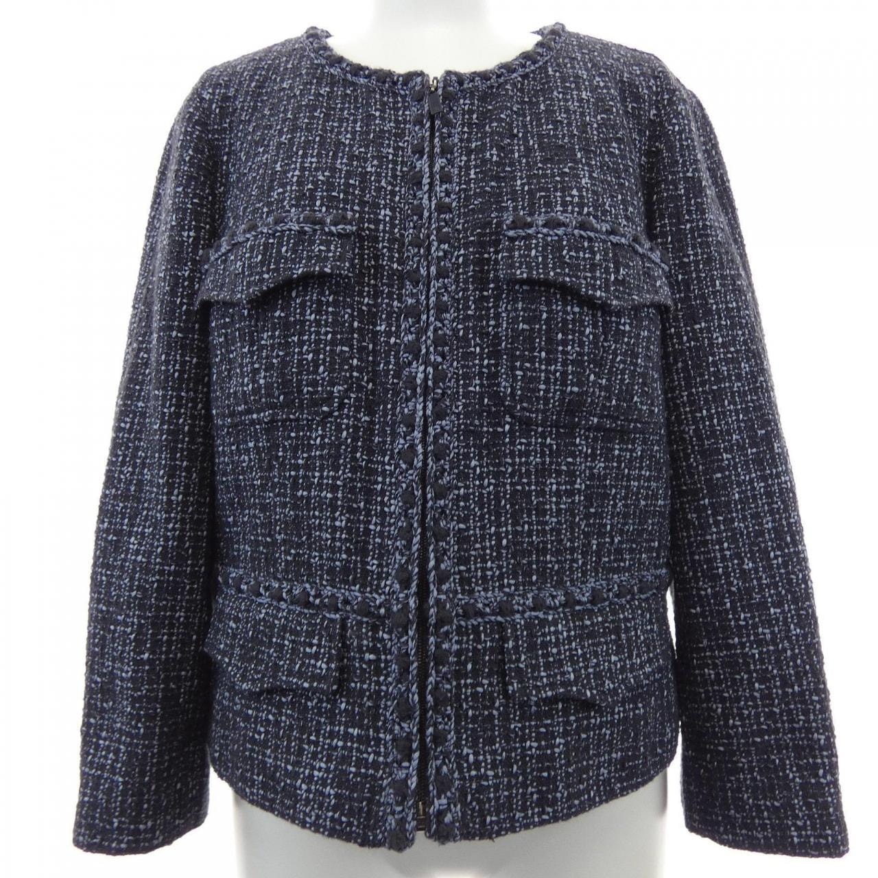 【ヴィンテージ】シャネル CHANEL P21418V12367 03P ノーカラージャケット