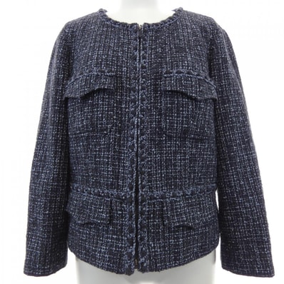 【ヴィンテージ】シャネル CHANEL P21418V12367 03P ノーカラージャケット