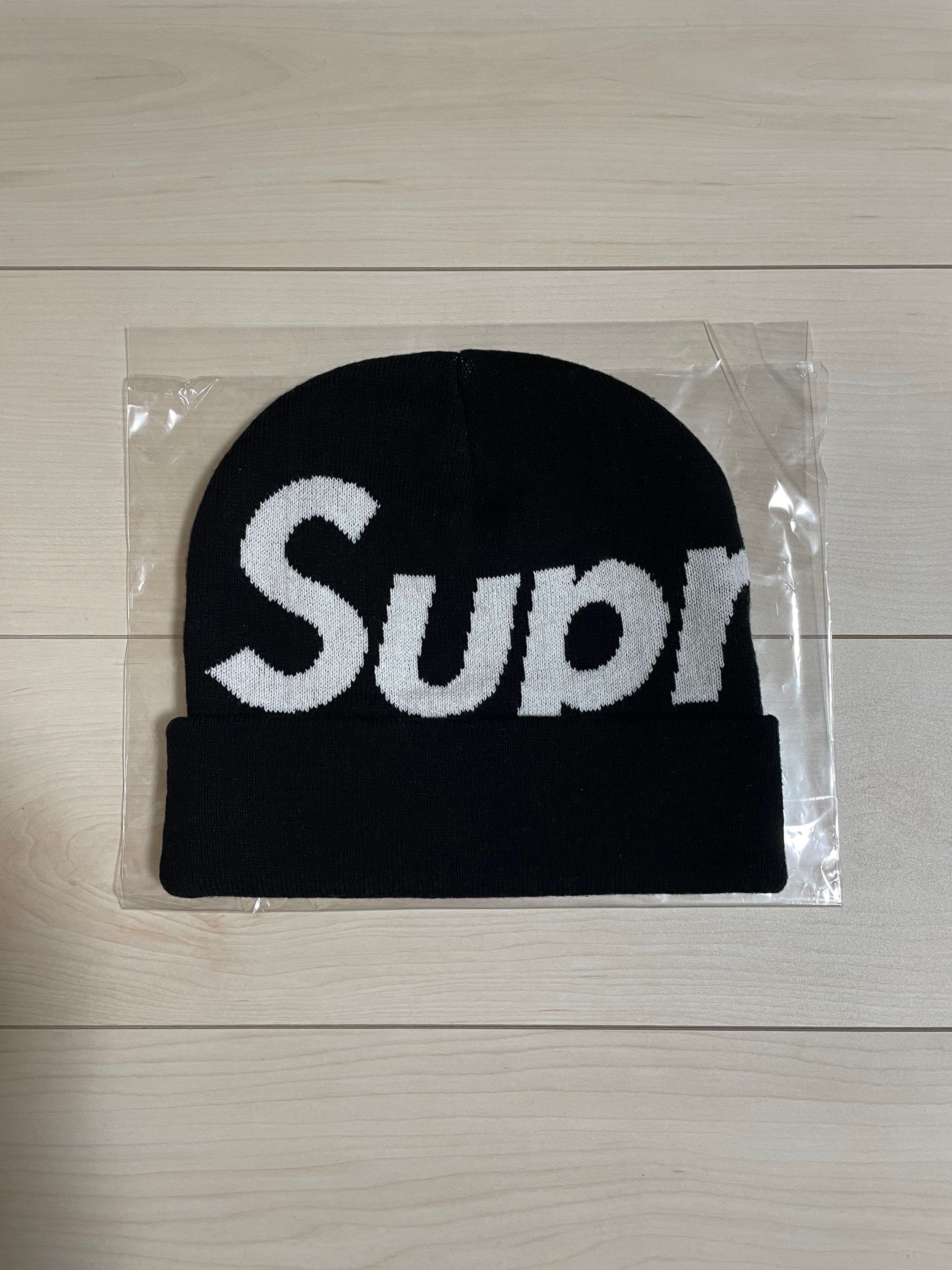 Supreme Big Logo Beanie "Black"