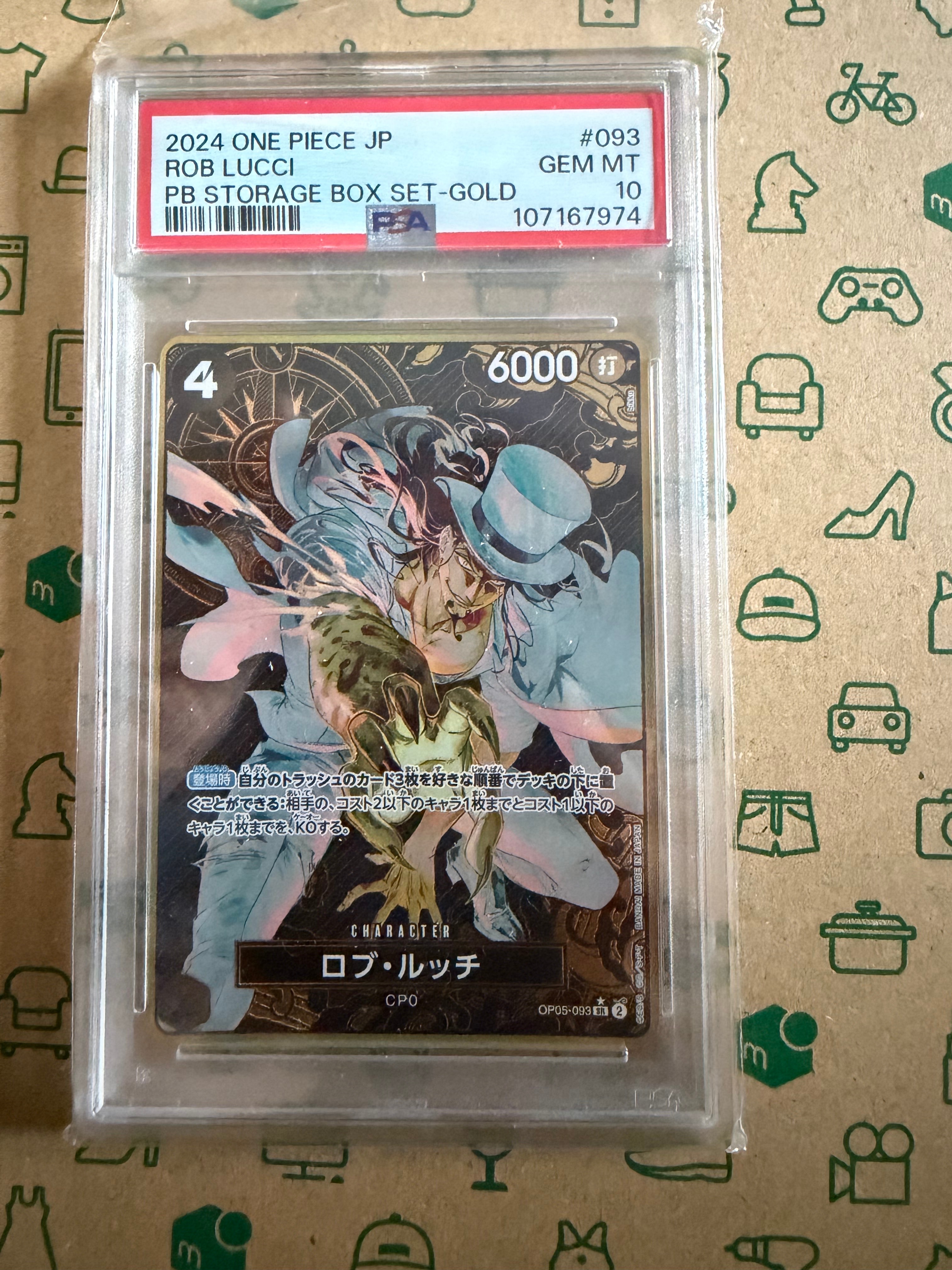 PSA10】ロブ・ルッチ SR-P [OP05-093](プレミアムブースター「ONE