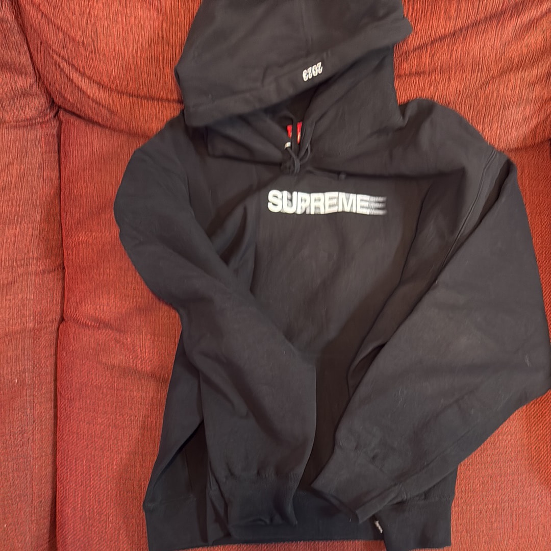 Supreme Motion Logo Hooded Sweatshirt "Black" (23SS)