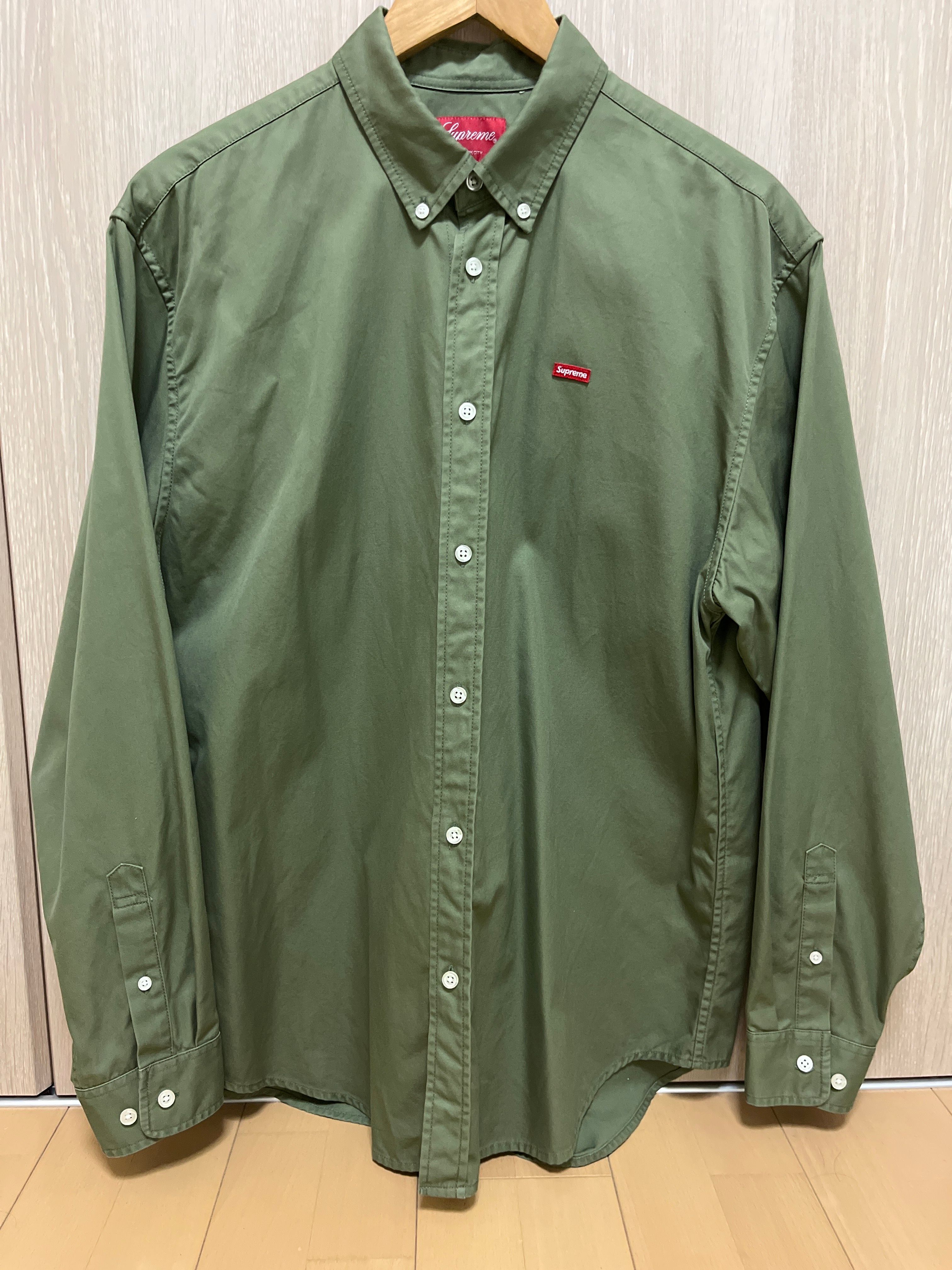 Supreme Small Box Shirt "Olive" (22FW)
