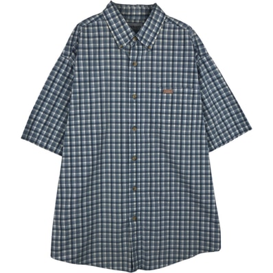 古着 カーハート Carhartt チェック柄 ボタンダウン 半袖 ワークシャツ メンズXL相当/eaa641214