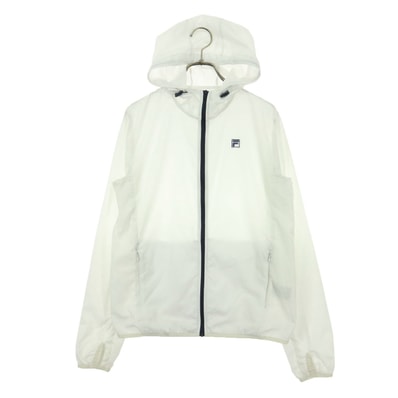 FILA フィラ ワンポイントロゴ 長袖 ジップジャケット M ホワイト