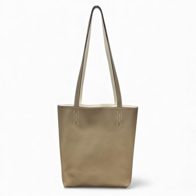 HERMES 最新 未使用品 エルメス ネオドゥブルセンス35 トートバッグ ヴォースイフト レザー K刻印 2025年製造 ベージュ ホワイト リバーシブル ハンドバッグ ドゥブルサンス 極美品 Sランク 中古 鑑定済 エルメスバッグ