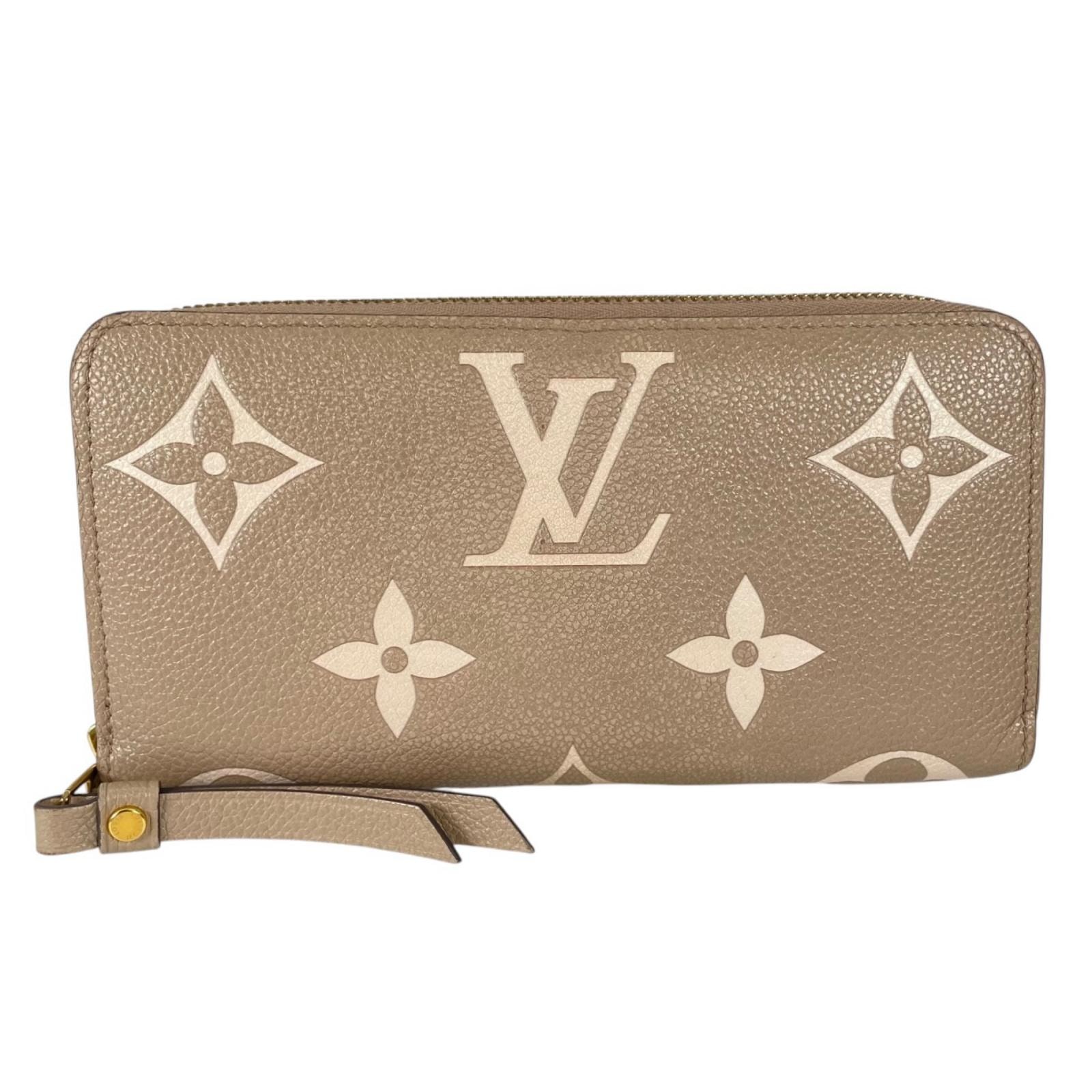 ルイヴィトン ジッピーウォレット バイカラーモノグラムアンプラント 長財布 アンプラントレザー M69794 レディース LOUIS VUITTON 中古