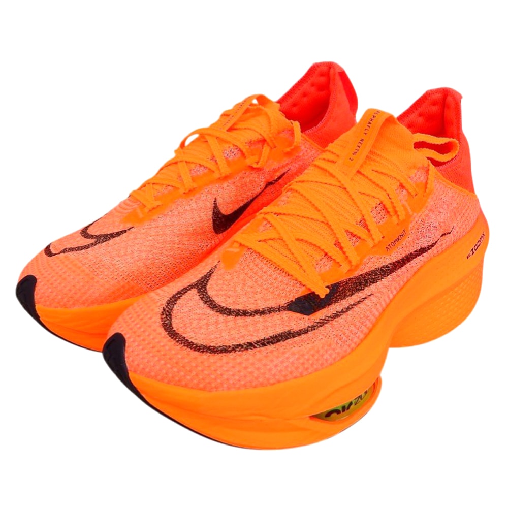 ナイキ 新品同様 Air Zoom Alphafly Next% 2 シューズ メンズ Total Orange Black オレンジ ブラック 9.5 DN3555-800 9.5(US)