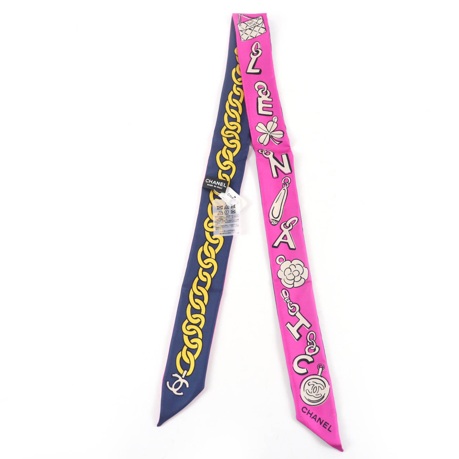 未使用品 シャネル スカーフ ツイリー ピンク レディース 20P