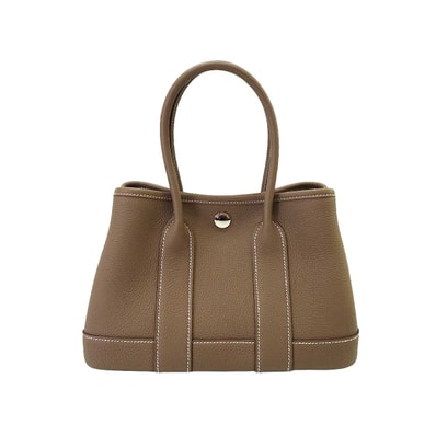 HERMES エルメス ハンドバッグ ネオ ガーデンパーティ 23 エトープ (エトゥープ) ネゴンダ シルバー金具 G刻印 新品