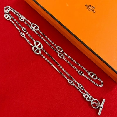 HERMES エルメス ファランドール ネックレス シルバー925 ネックレス シルバー
23392