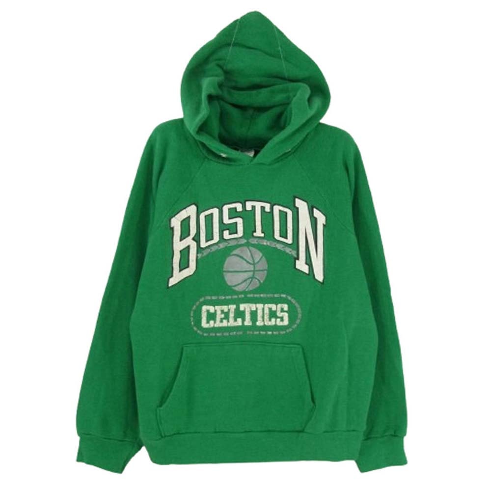 Champion チャンピオン パーカー 80s トリコタグ後期 ヴィンテージ Boston Celtics プルオーバーパーカー グリーン系 M【中古】