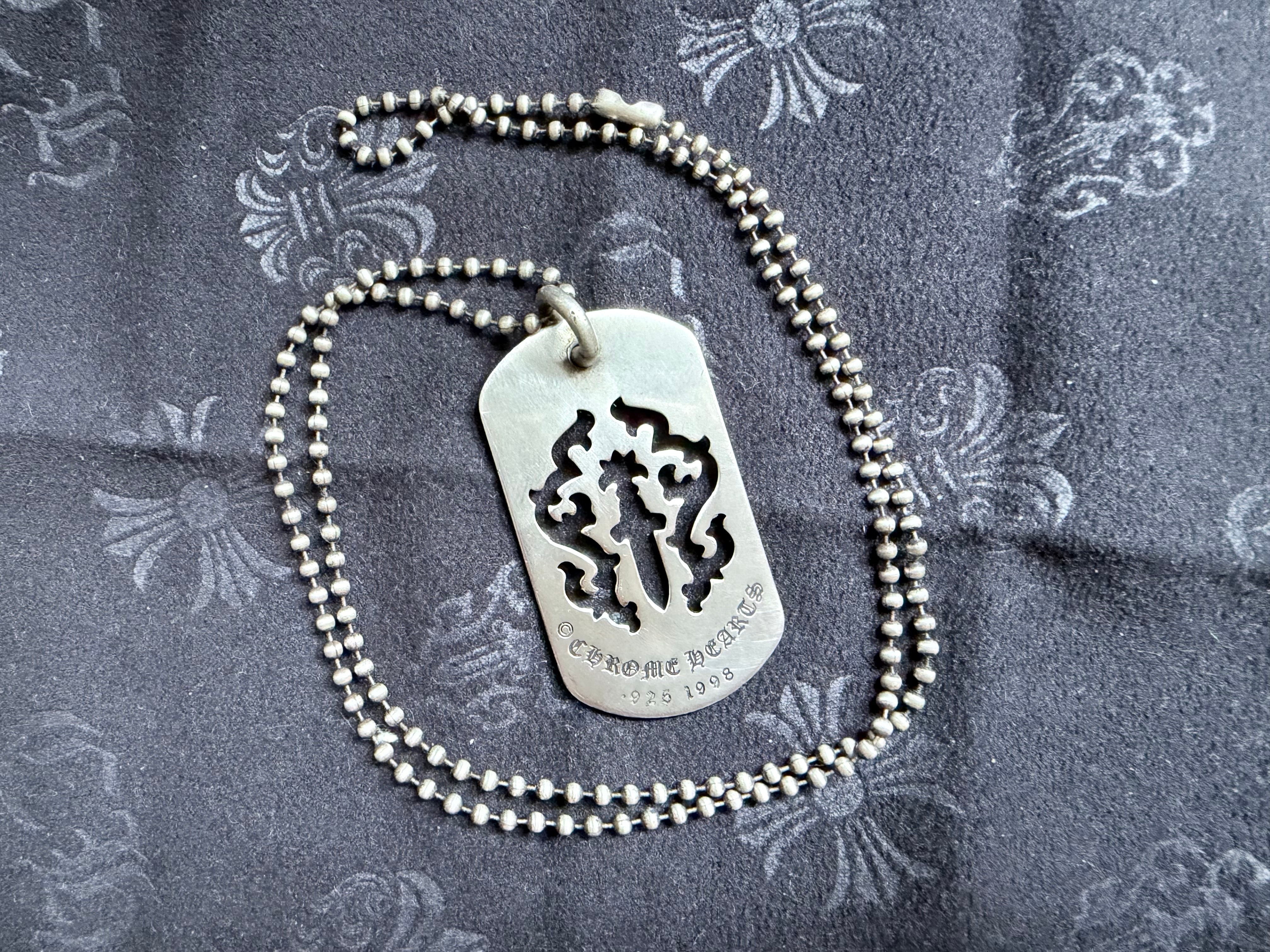 Chrome Hearts D Tag LRG Dagger "Silver"