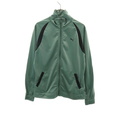 PUMA プーマ トラックジャケット L カーキ ジャージ 裏トリコット