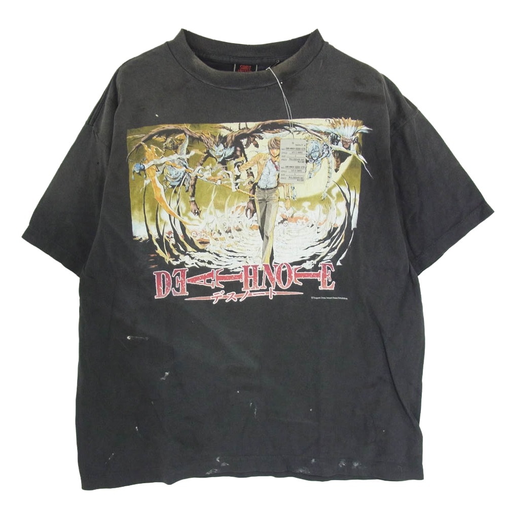 SAINT MICHAEL セントマイケル Tシャツ 26SS SM-MK8-0000-C78 DN_SS T-SHIRT DETH NOTE デスノート 半袖 Tシャツ カットソー グレー系 L【美品】【中古】