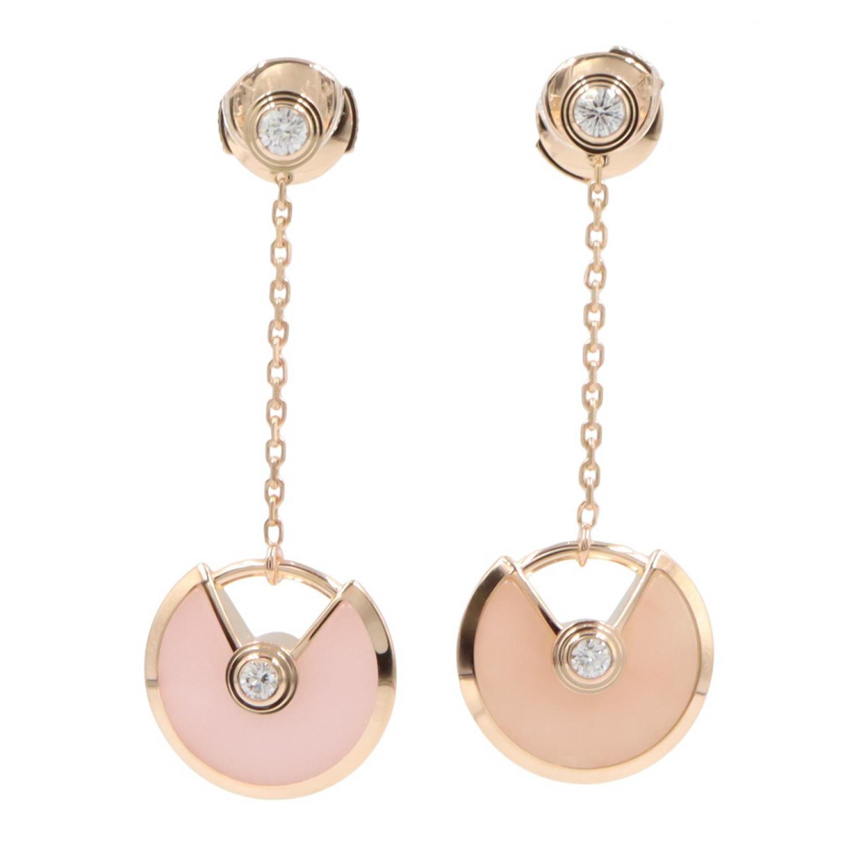 カルティエ CARTIER アミュレット ダイヤモンド オパール ピアス ピアス ジュエリー K18PG(ピンクゴールド) ダイヤモンド オパール レディース ゴールド系 / クリア系 / ピンク系 B8301231 【中古】