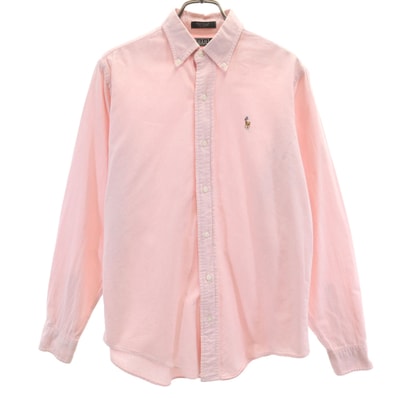Polo by Ralph Lauren ポロバイラルフローレン 80s USA製 ヴィンテージ 緑タグ ボーイズ 長袖 オックスフォード ボタンダウンシャツ 18