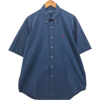 古着 ラルフローレン Ralph Lauren BLAKE 半袖 ボタンダウンシャツ メンズL相当/eaa551846